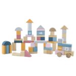 Viga Ξύλινα 60 τουβλάκια Παλ Χρώματα σε κουβαδάκι - Image 2