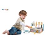 Viga Ξύλινο βαλιτσάκι 2 σε 1, εστίες κουζίνας & μπάρμπεκιου - Image 2