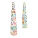 Djeco Κύβοι στοίβαξης - αρίθμησης Χαρούμενα ζωάκια