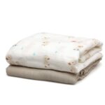 Kiokids Μουσελίνα Bamboo Goose 120x120cm. 2τμχ. - Image 2