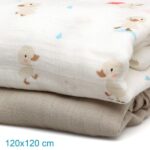 Kiokids Μουσελίνα Bamboo Goose 120x120cm. 2τμχ. - Image 3
