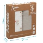 Kiokids Μουσελίνα Bamboo Goose 120x120cm. 2τμχ. - Image 4