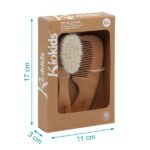 Kiokids: Βρεφικό Σετ Περιποίησης Μαλλιών από ξύλο Οξιάς | 2τμχ - Image 4