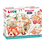 Ludi 3σε1 βρεφικό γυμναστήριο δραστηριοτήτων-μπαλοπισίνα με 30 μπαλάκια κόκκινο 'Πάντα' - Image 7