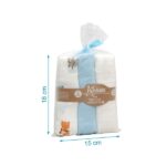 Kiokids: Πανάκια Μουσελίνα Bamboo Woodland 70x70εκ. Σετ 3τμχ. - Image 4