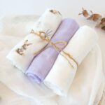 Kiokids: Πανάκια Μουσελίνα Bamboo Lavender Bunny 70x70εκ. Σετ 3τμχ