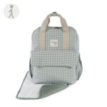Walking Mom - Τσάντα Αλλαξιέρα Backpack I Love Vichy Green