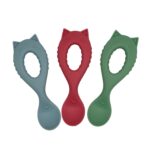 Dodo'sLand:Chloe the Cat – Εκπαιδευτικό κουτάλι εκμάθησης από σιλικόνη Dusty Blue - Image 2