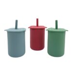 Dodo'sLand: Oscar the Owl – Dusty Pink – Ποτηράκι σιλικόνης με στεγανό καπάκι & καλαμάκι - Image 2