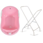 Μπανιέρα Βρεφική Αντιολισθητική με Βάση Lilly Cangaroo Pink 3800146261788