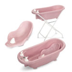 Μπανάκι Βρεφικό με Βάση και Θερμόμετρο 88cm Lorelli Nordic Pink 10130820006