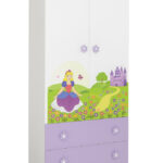 Ντουλάπα Χιονάτη Beboulino Λευκό Λιλά