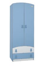 Ντουλάπα Δίφυλλη Premium Beboulino White Blue