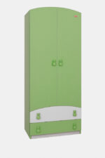 Ντουλάπα Δίφυλλη Premium Beboulino White Green 10301481102