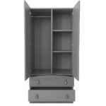 Ντουλάπα Δίφυλλη Premium Beboulino White Green 10301481102 - Image 2