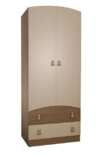 Ντουλάπα Δίφυλλη Premium Beboulino Σημύδα-Κρεμ