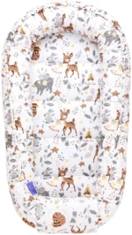 Jukki: Βρεφική Φωλιά Διπλής Όψεως 55x100cm Magical Woodland - Image 2