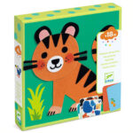 Djeco Κολάζ με αυτοκόλλητα τσόχας “Τίγρης“