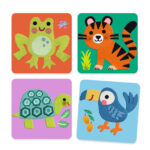 Djeco Κολάζ με αυτοκόλλητα τσόχας “Τίγρης“ - Image 2