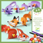 Djeco κατασκευή λεπτής κινητικότητας με κλωστή και χάντρες “Ζωάκια“