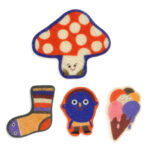 Djeco 60 Αυτοκόλλητα από τσόχα “Αστείες φιγούρες“ - Image 2