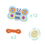 Djeco παιχνίδι λεπτής κινητικότητας με κορδόνι “Ζωάκια με τη μαμά τους“ - Image 3