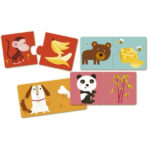 Djeco 10 Παζλ με 2 κομμάτια Το ζωάκι και η τροφή του - Image 2