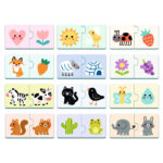 Djeco 12 παζλ με 2 κομμάτια “Μαθαίνω τα χρώματα“ - Image 3