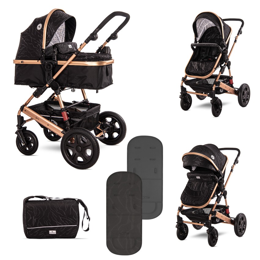 40022 Καρότσι Μετατρεπόμενο 2σε1 Lora Lorelli Luxe Black 10021272186 - Image 1