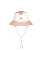 KiETLA: Camper Καπέλο με προστασία UPF50+ με γείσο - προστασία σε σβέρκο και αυτιά - Ροζ Αρκουδάκι (0-2 ετών) - Image 4