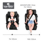 Κάθισμα Αυτοκινήτου 76-150cm i-size Adventure Lorelli Black 10071952501 - Image 3
