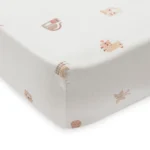 Jollein: Fitted Sheet - Jersey - Animal Friends σεντόνι κούνιας 70x140cm