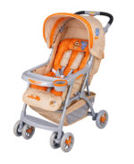 Καρότσι με Ποδόσακο Bello Beboulino Orange Lion & Elephant 60106160004