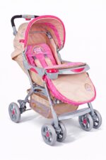 Καρότσι με Ποδόσακο Bello Beboulino Pink Bears 60106160008