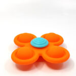uFun Βρεφικό γυροσκόπιο σιλικόνης - Pop It παιχνίδι Πορτοκαλί - Image 2