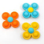 uFun Βρεφικό γυροσκόπιο σιλικόνης - Pop It παιχνίδι Πορτοκαλί - Image 5