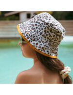 KiETLA: Καπέλο διπλής όψεως με προστασία UPF50+ με γείσο - προστασία σε σβέρκο και αυτιά - CreamLeo (0-2 ετών) - Image 4