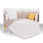 Σετ Προίκα Κούνιας 70x140cm 5τμχ Lorelli Crowns Latte 20800084801