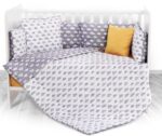 Σετ Προίκα Κούνιας 70x140cm 5τμχ Lorelli Clouds Grey 20800084901