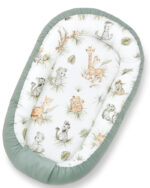 Maboo: Βρεφική Φωλιά Διπλής Όψεως 90x50x10cm Velvet Royal Safari