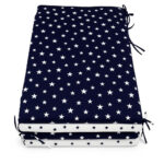 Προστατευτική Πάντα Κούνιας 2 όψεων 60x120cm Beboulino Dark Blue Stars 70507701850