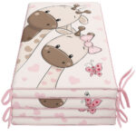 Προστατευτική Πάντα Κούνιας 4τμχ 70x140cm Beboulino U&Me pink 70507711869