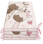 Προστατευτική Πάντα Κούνιας 4τμχ 70x140cm Beboulino U&Me pink 70507711869