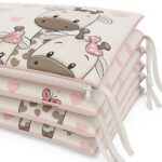 Προστατευτική Πάντα Κούνιας 4τμχ 70x140cm Beboulino U&Me pink 70507711869 - Image 2