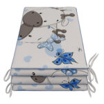 Προστατευτική Πάντα Κούνιας 4τμχ 70x140cm Beboulino U&Me Blue 70507711879