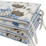 Προστατευτική Πάντα Κούνιας 4τμχ 70x140cm Beboulino U&Me Blue 70507711879 - Image 2