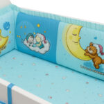 Προστατευτική Πάντα Κούνιας 4τμχ 70x140cm Beboulino Blue Honey 70518710070 - Image 2