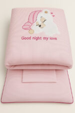 Σετ Προίκας Μωρού για Κούνια 4τμχ Beboulino Pink Rige 70713200008