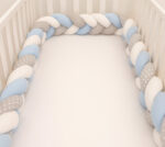 Πάντα-πλεξούδα 220x22cm Beboulino White/Blue/Grey 75500050121