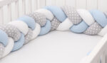 Πάντα-πλεξούδα 220x22cm Beboulino White/Blue/Grey 75500050121 - Image 3